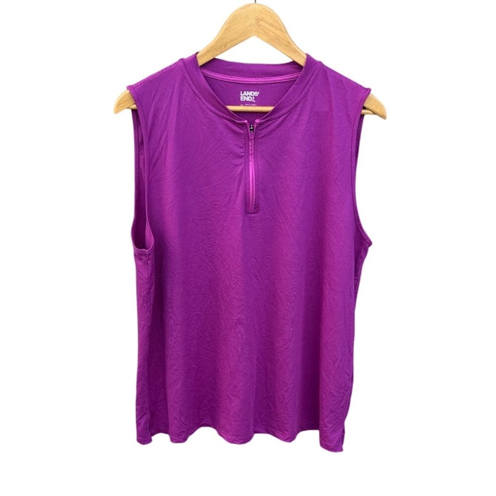 Lands End Purple Sleeveless athletic top size XL